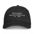 Black Backyard Birding Club Personizable Cap