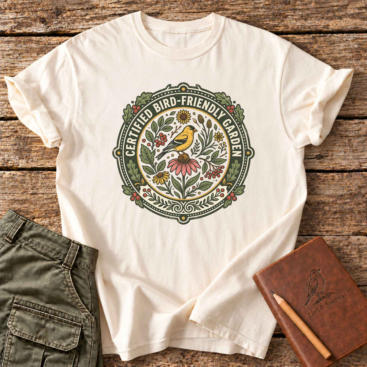 Certified Bird Friendly Garden T-Shirt