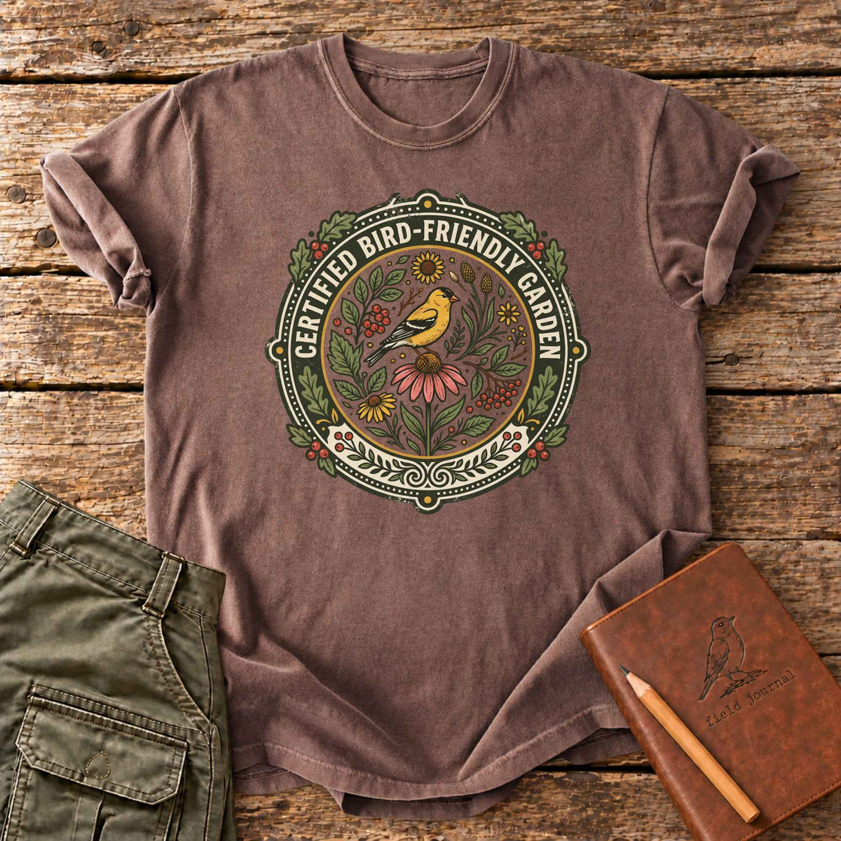 Certified Bird Friendly Garden T-Shirt