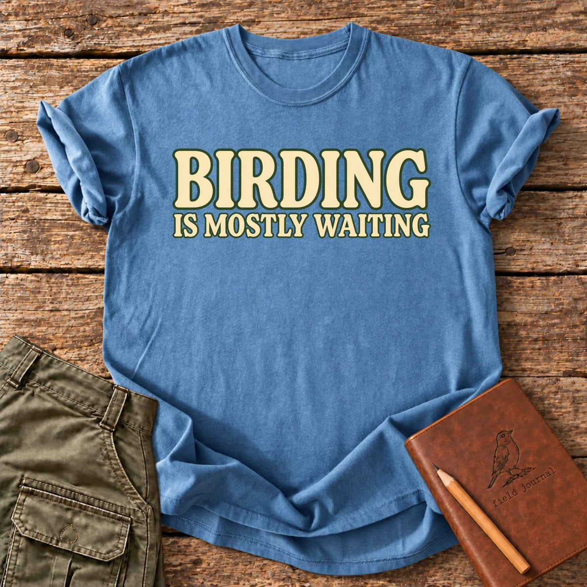 Birding is Mostly Waiting T-Shirt