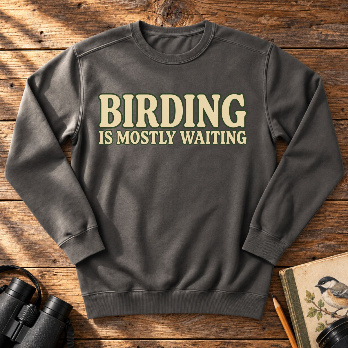 Birding is Mostly Waiting Sweatshirt