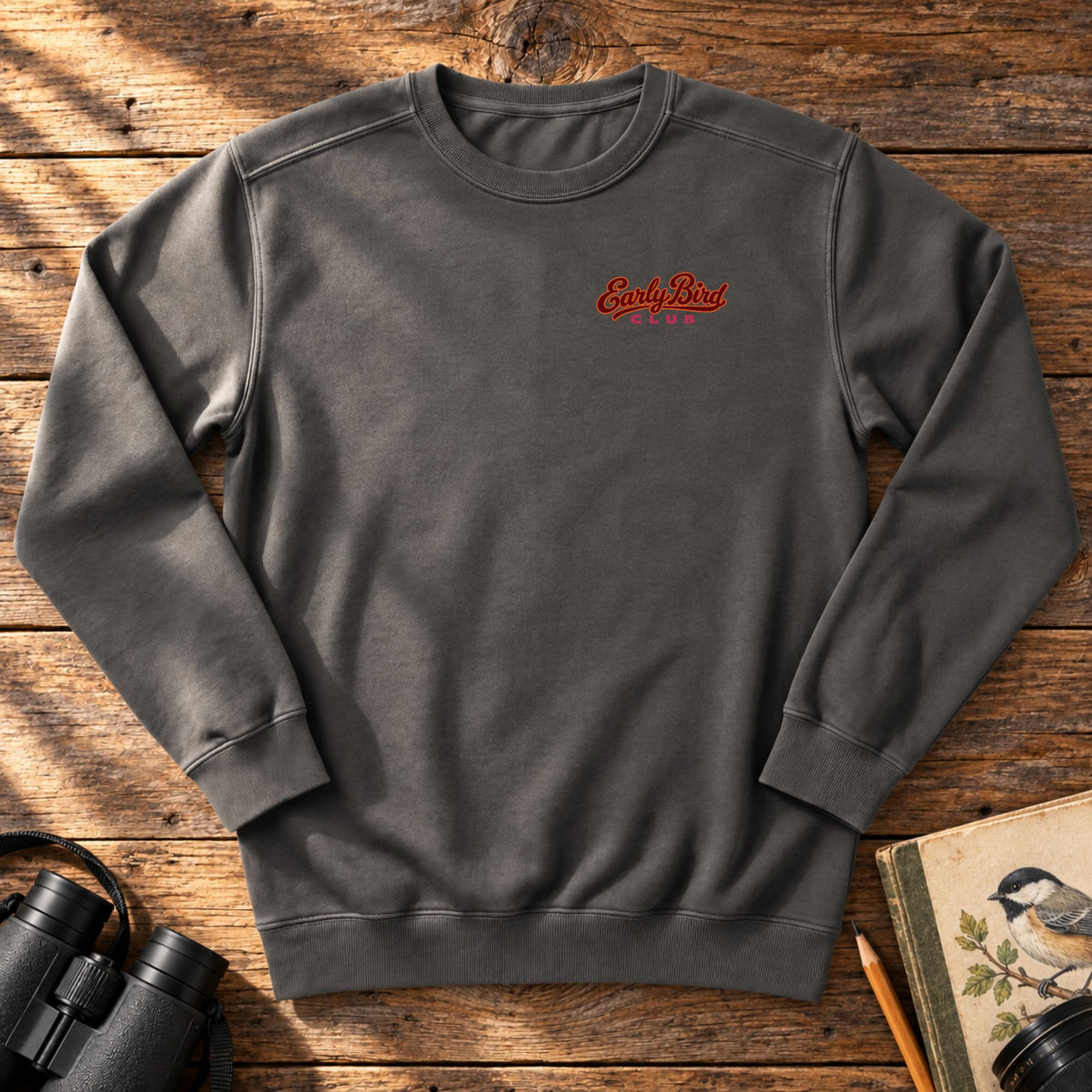 Early Bird Club Embroidered Sweatshirt