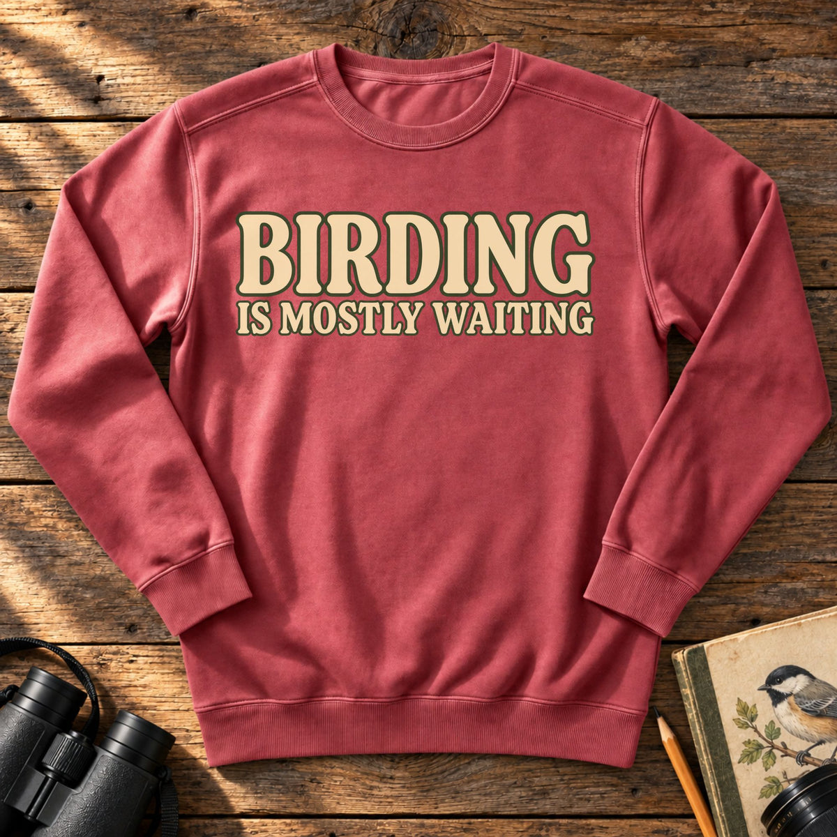 Birding is Mostly Waiting Sweatshirt