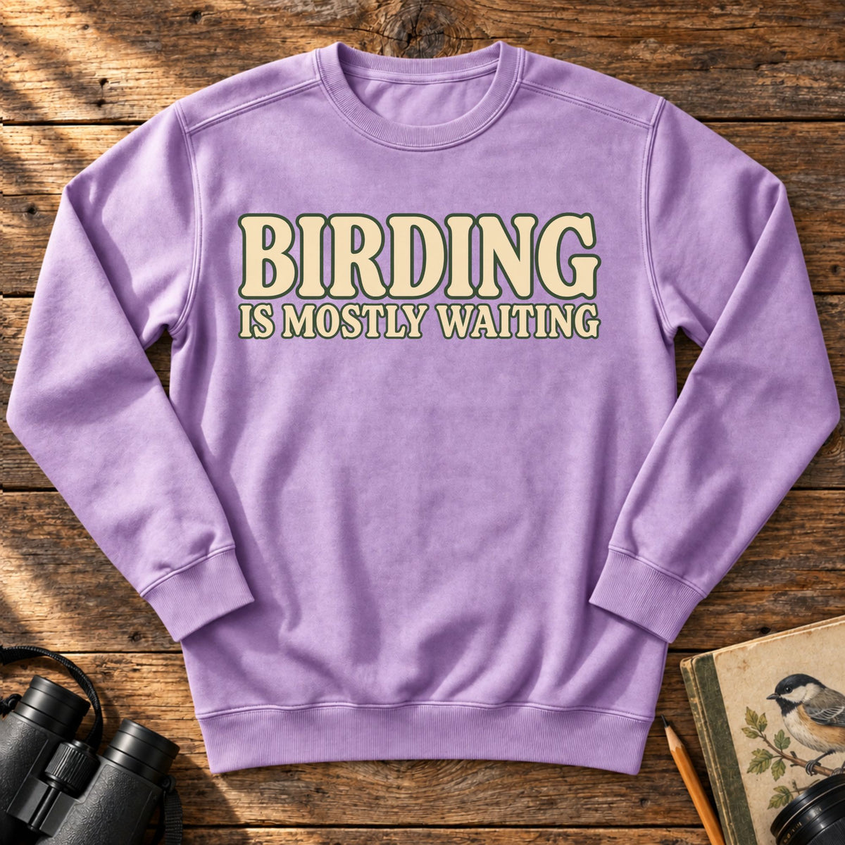 Birding is Mostly Waiting Sweatshirt