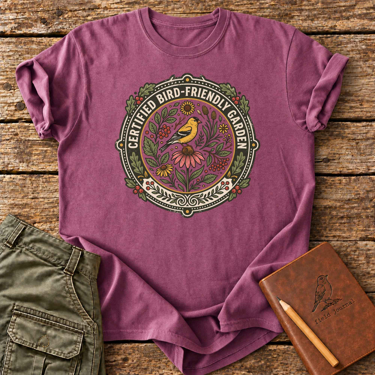 Certified Bird Friendly Garden T-Shirt
