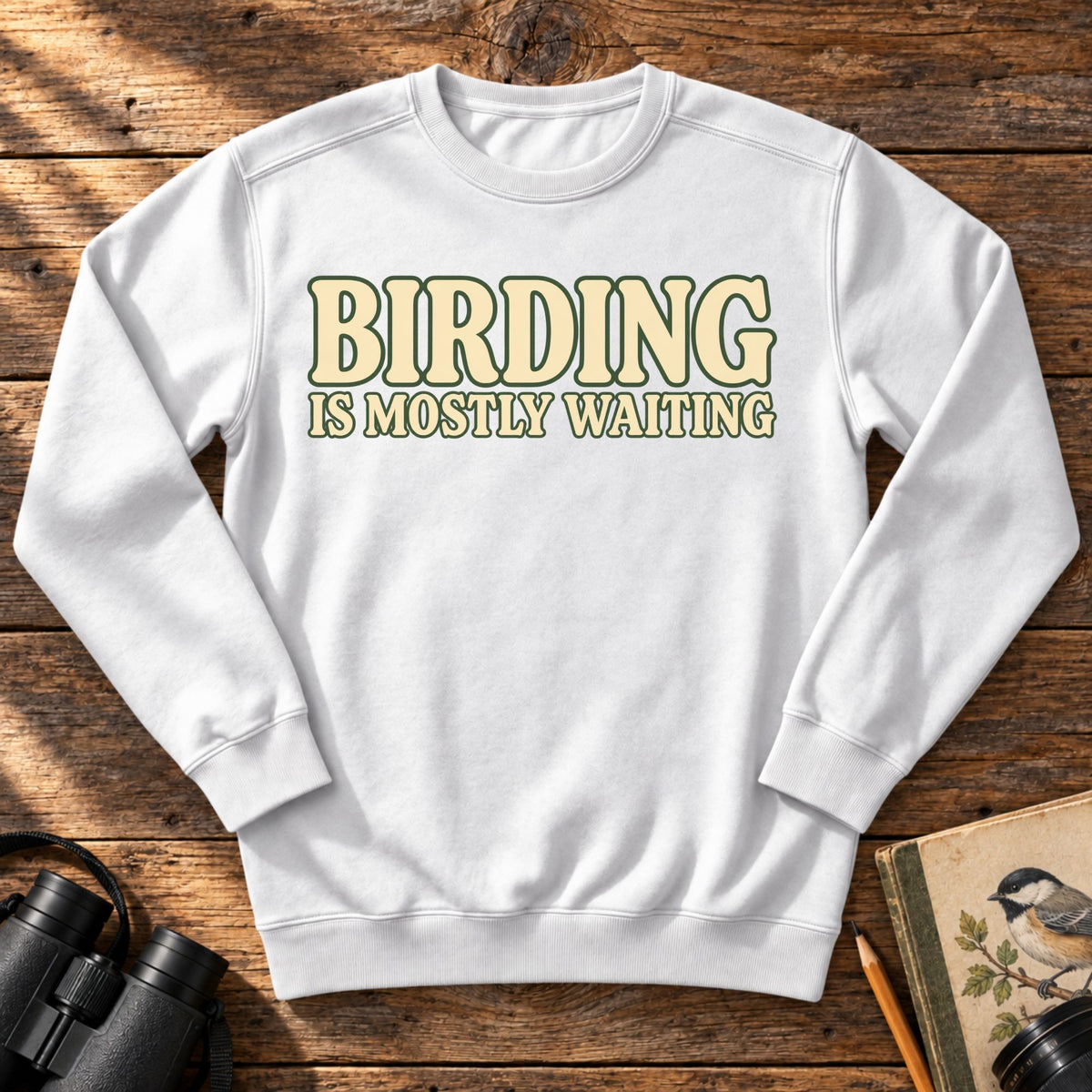 Birding is Mostly Waiting Sweatshirt