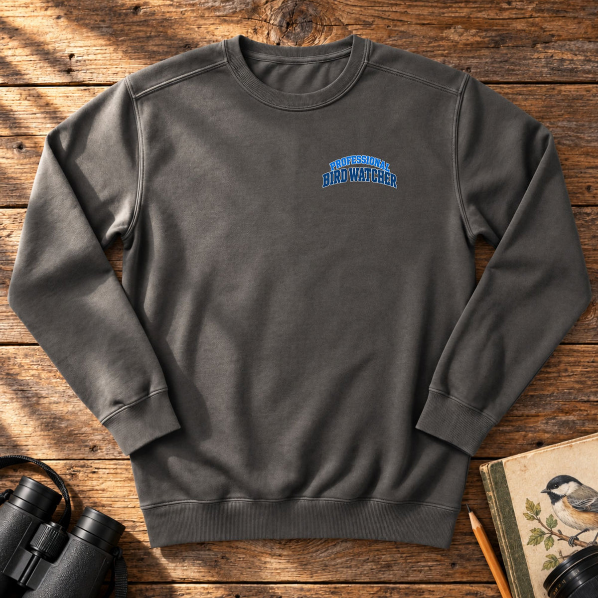 Professional Bird Watcher Embroidered Sweatshirt