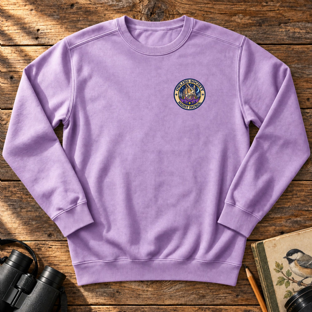 Night Patrol Embroidered Sweatshirt
