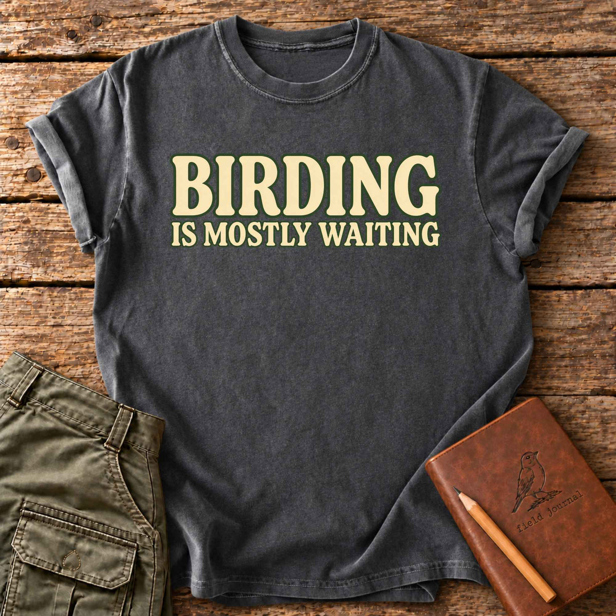 Birding is Mostly Waiting T-Shirt