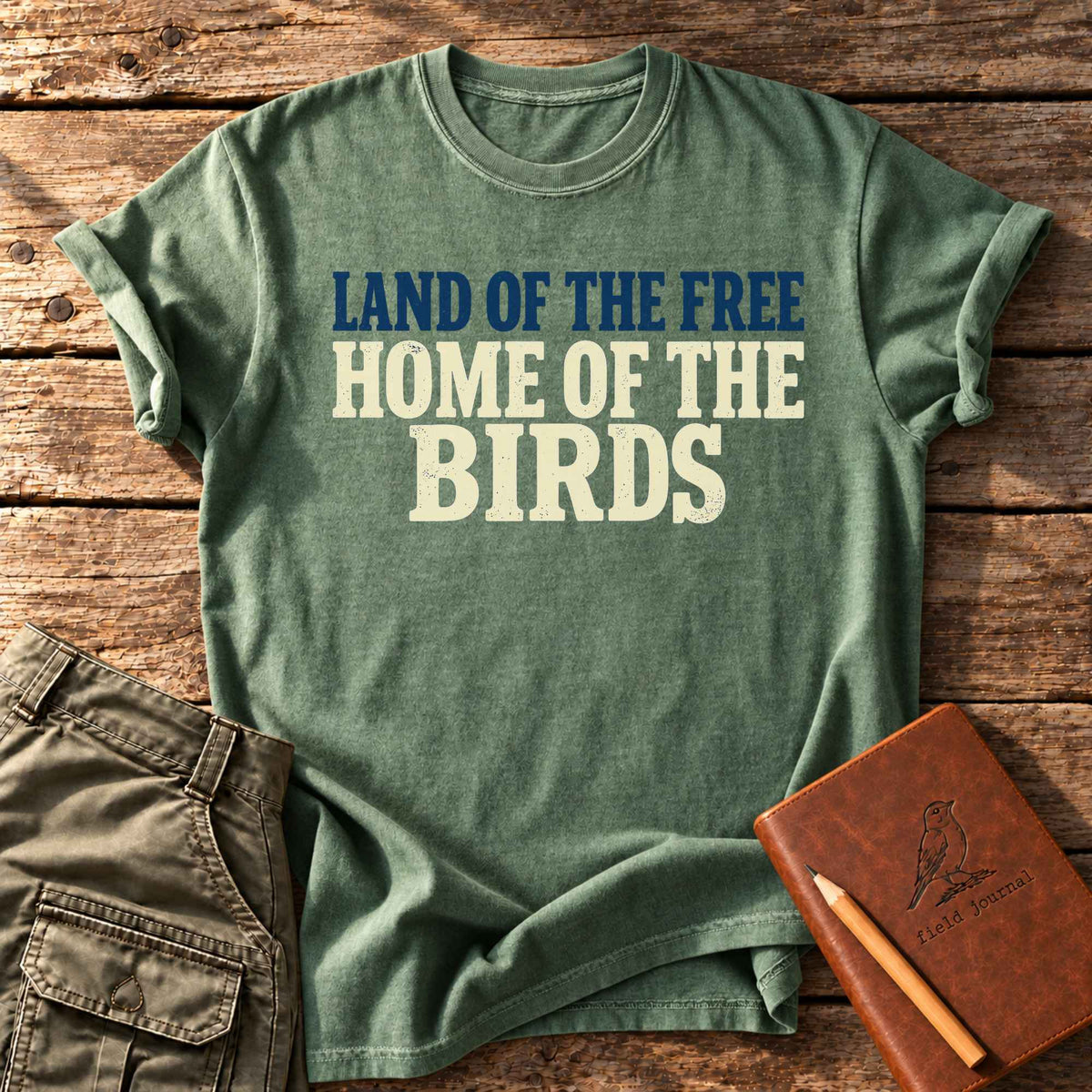 Land Of The Free Home Of The Birds T-Shirt