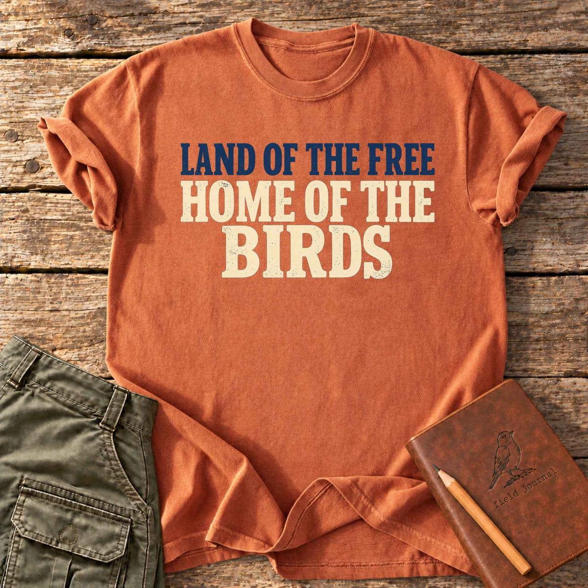 Land Of The Free Home Of The Birds T-Shirt