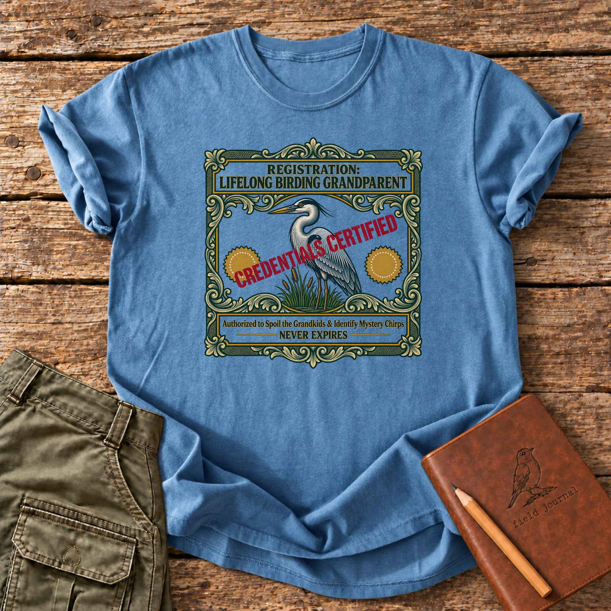 Lifelong Birding Grandparent T-Shirt