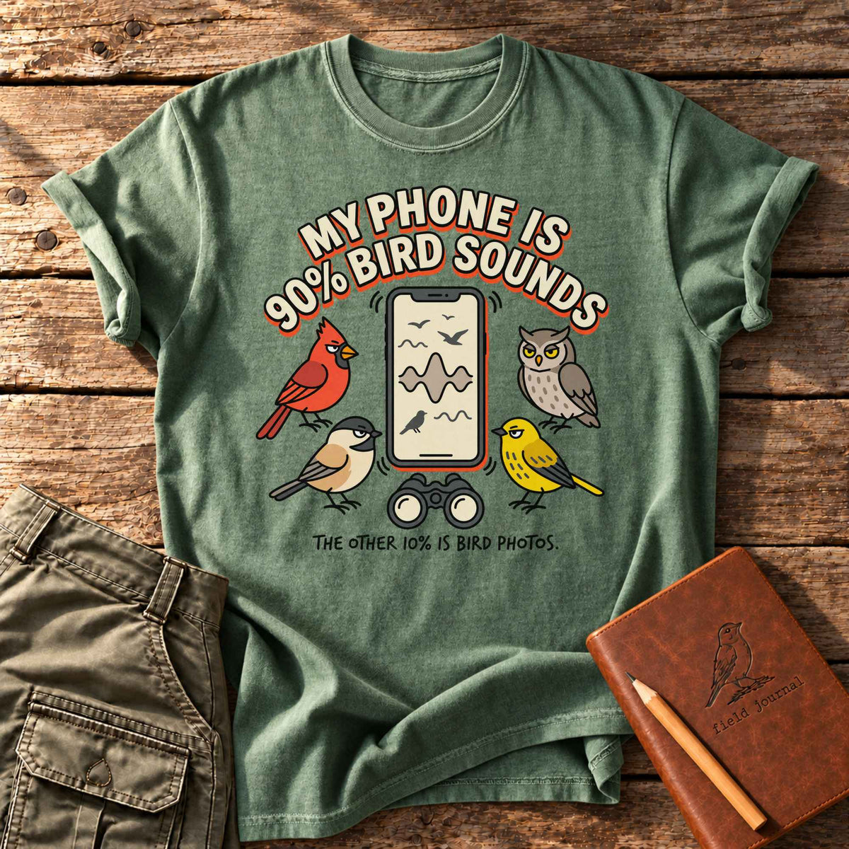 90% Bird Sounds T-Shirt