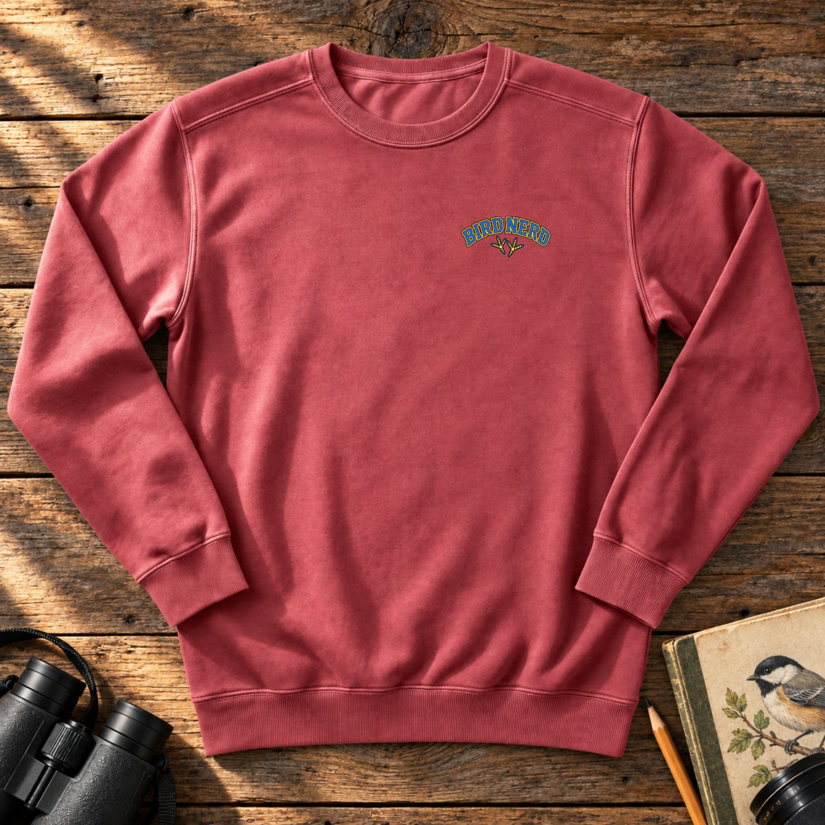 Bird Nerd Embroidered Sweatshirt