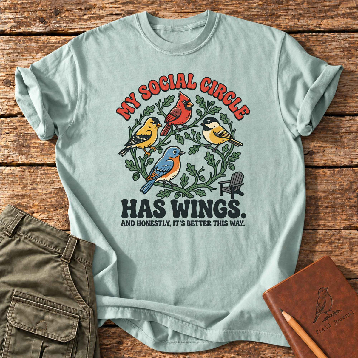 My Social Circle Has Wings T-Shirt