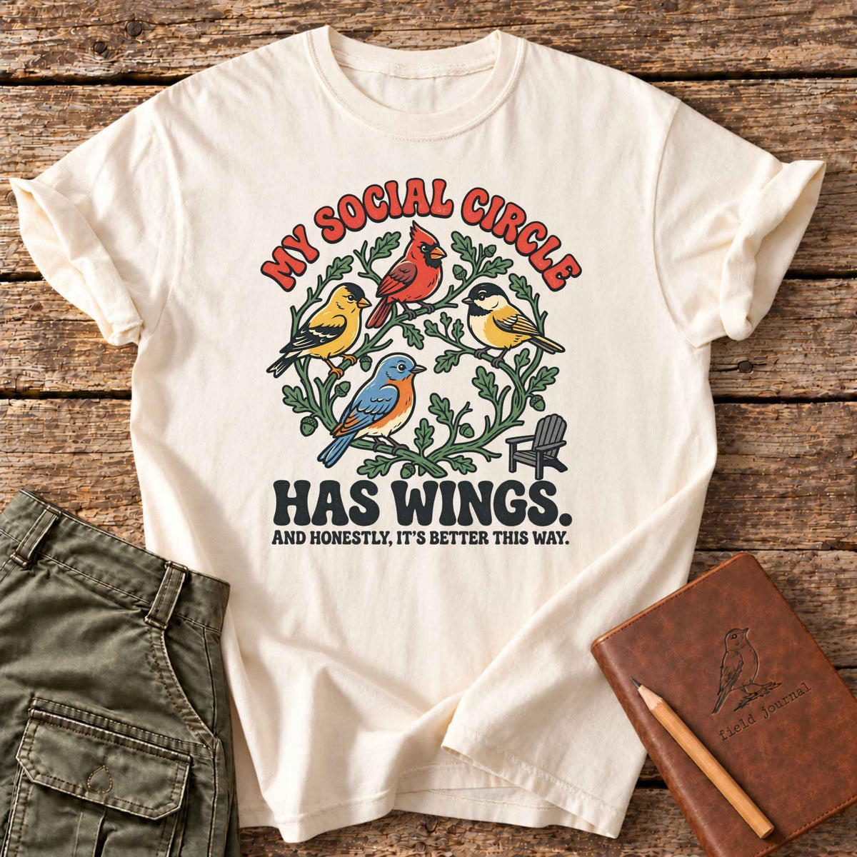 My Social Circle Has Wings T-Shirt