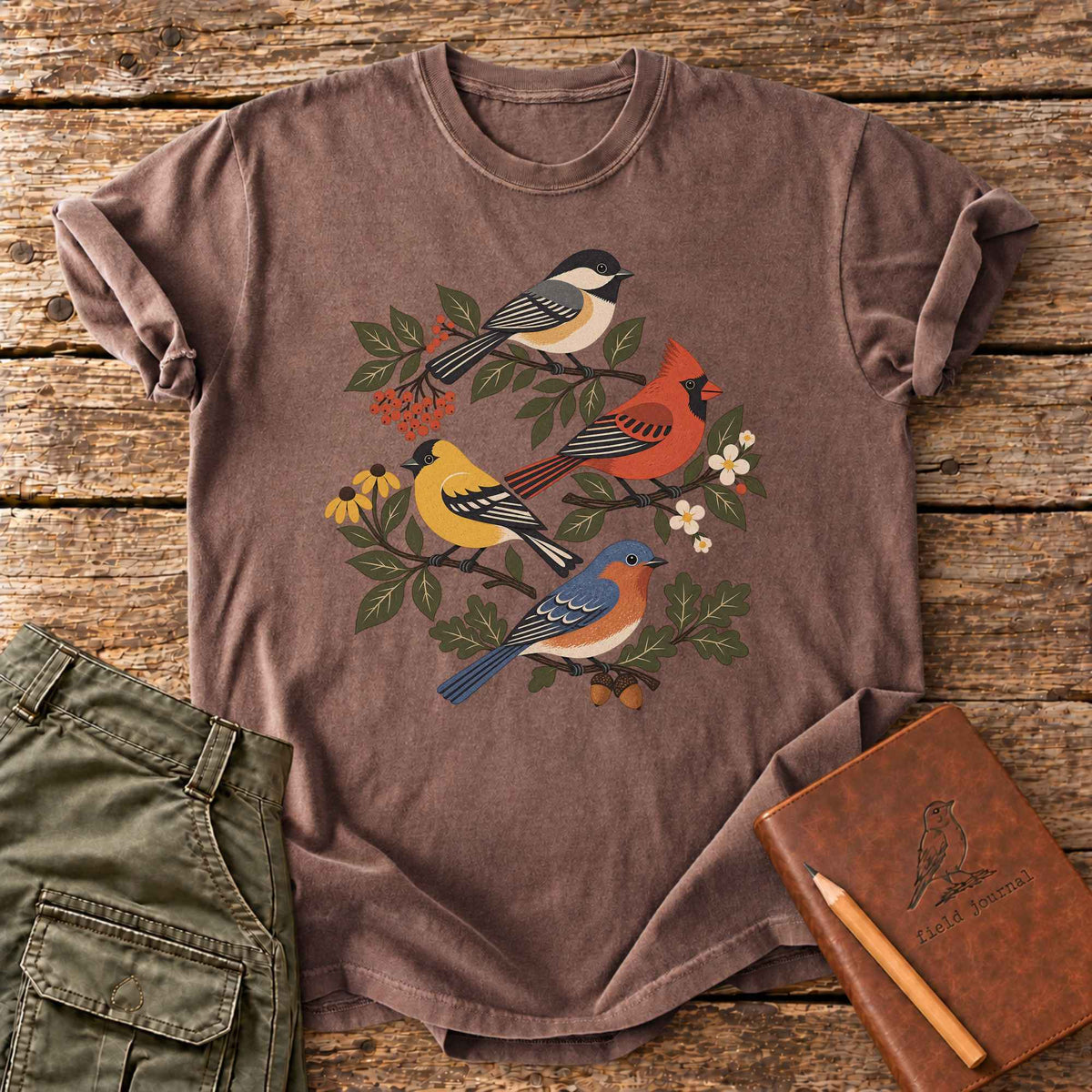 Backyard Bird Stack T-Shirt