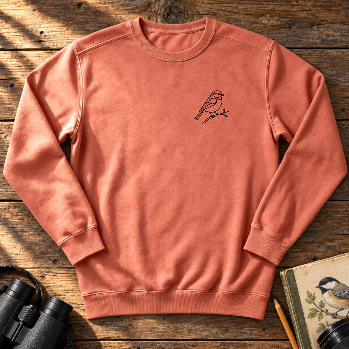Line Art Embroidered Sweatshirt