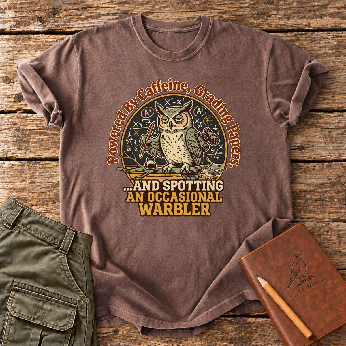Powered By Caffeine, Grading Papers T-Shirt