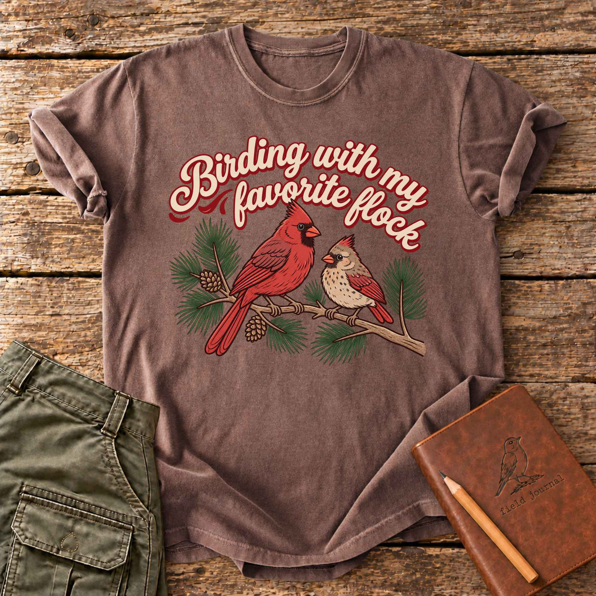 Birding With My Favorite Flock T-Shirt