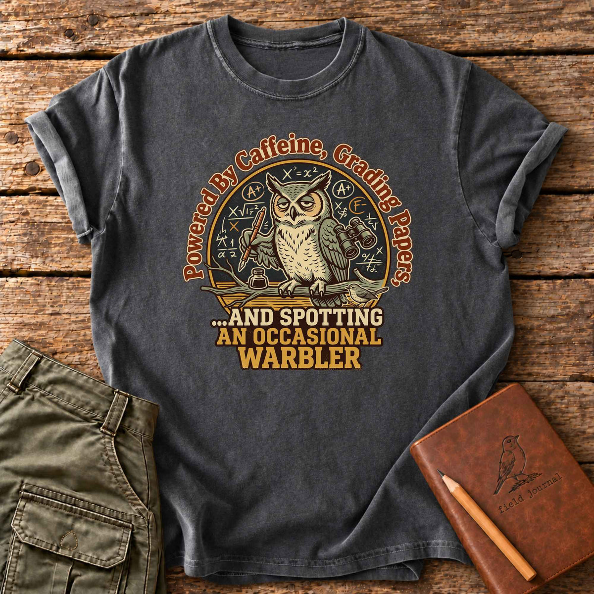 Powered By Caffeine, Grading Papers T-Shirt