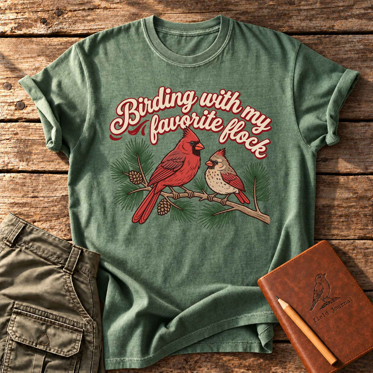 Birding With My Favorite Flock T-Shirt