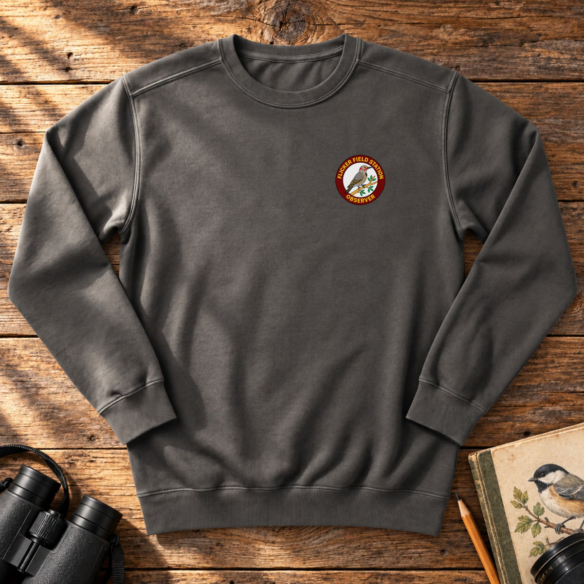 Flicker Field Station Embroidered Sweatshirt