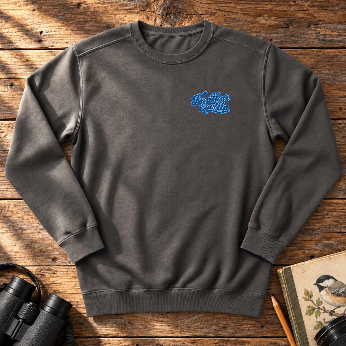 Keep Your Eyes Up Embroidered Sweatshirt