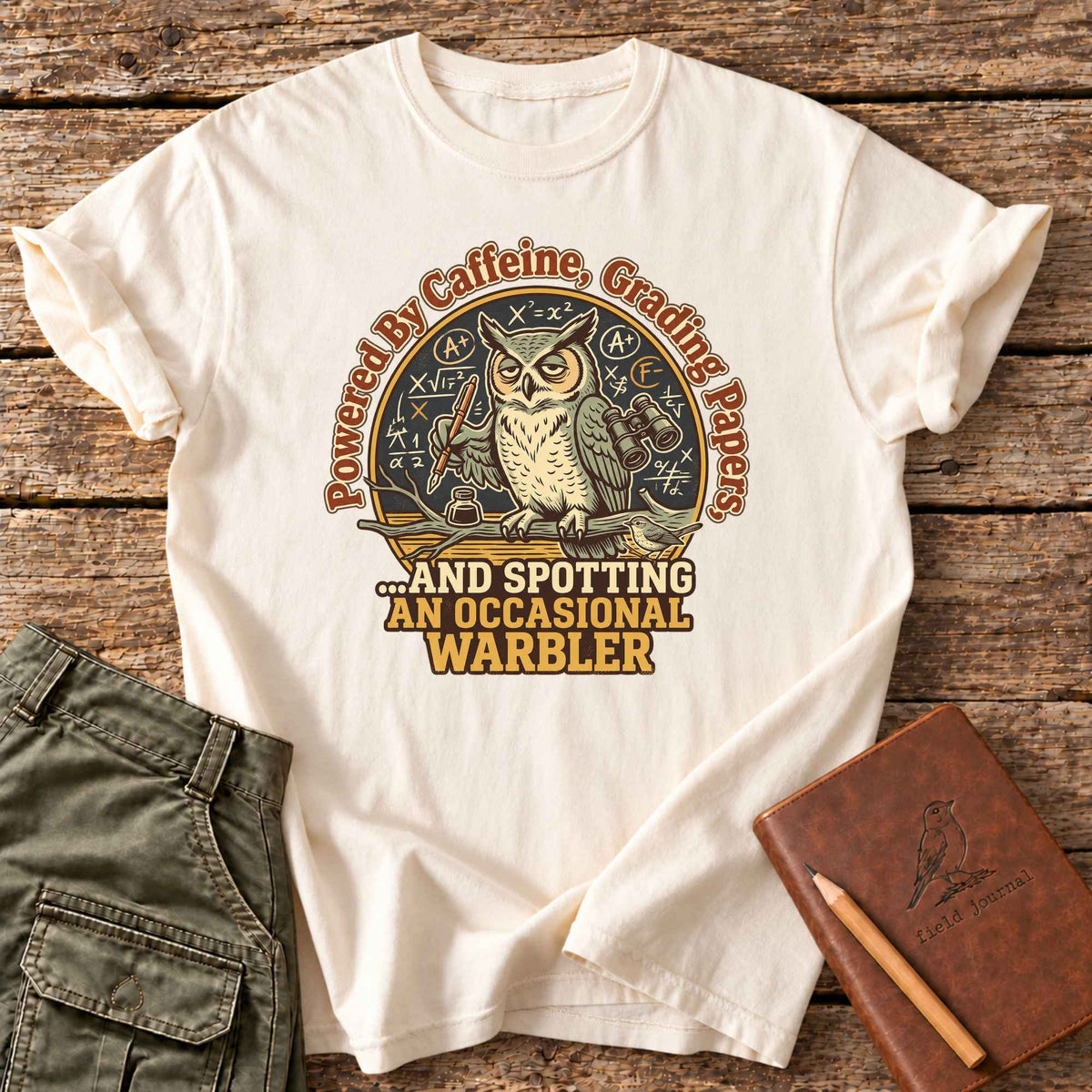 Powered By Caffeine, Grading Papers T-Shirt