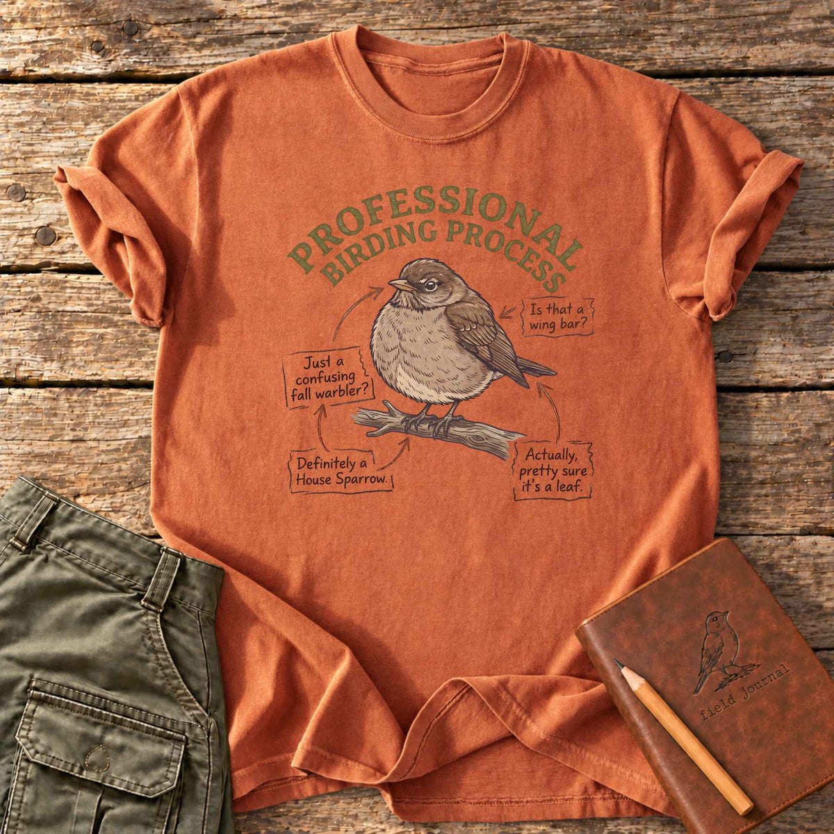 Professional Birding Process T-Shirt