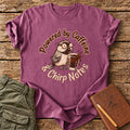 Powered By Caffeine & Chirp Notes T-Shirt