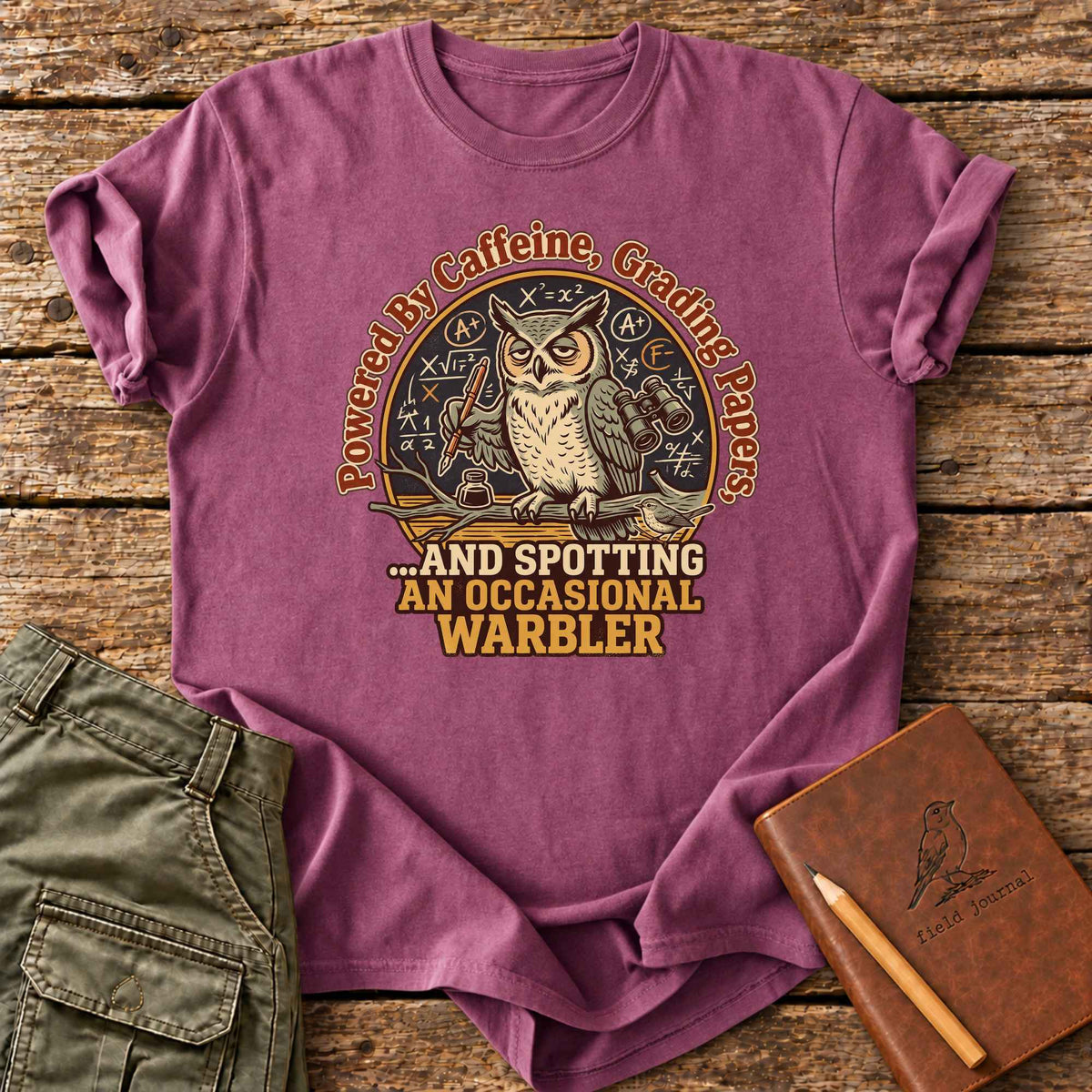 Powered By Caffeine, Grading Papers T-Shirt