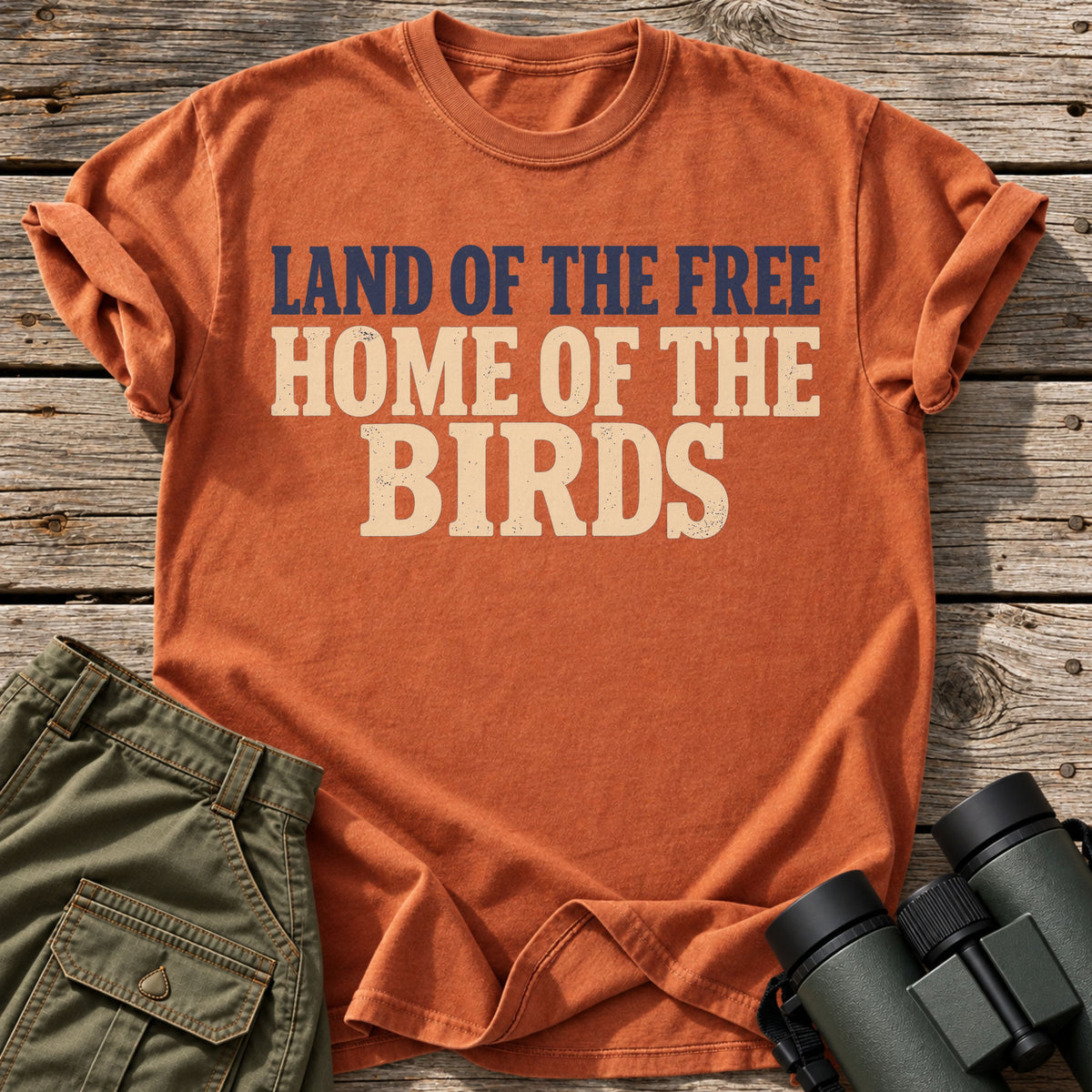 Land Of The Free Home Of The Birds T-Shirt